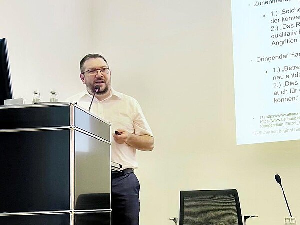Thomas Königstein, Strategic Sales Development Manager, genua GmbH auf der Cyberkonferenz